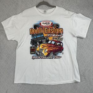 Choppers Hot Rod Assoc Graphic Tee Shirt Men XL 2017 Cleveland Car Show Dan Ross